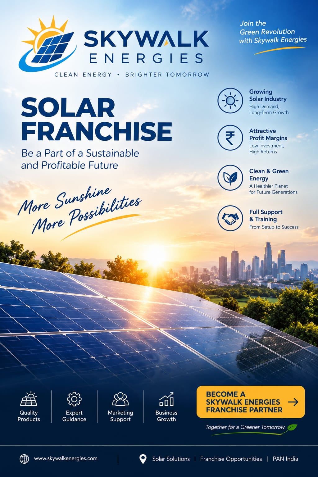 Solar Franchise Opportunity Poster